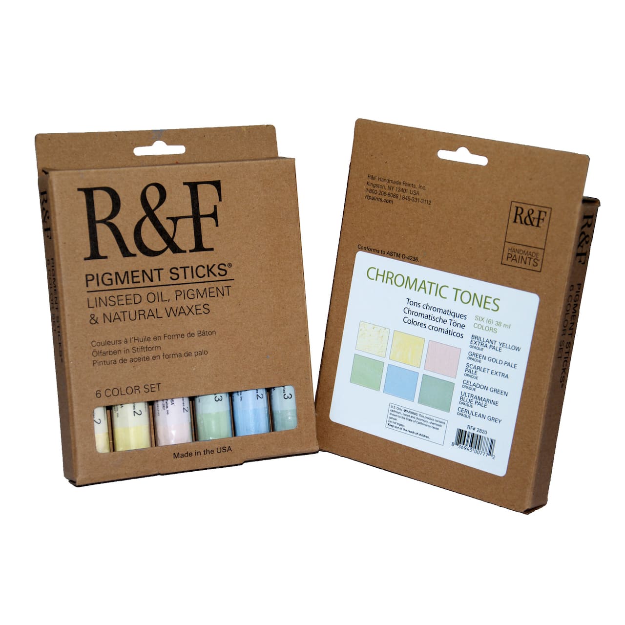 R&#x26;F&#xAE; Pigment Sticks&#xAE; Chromatic Tones 6 Piece Set